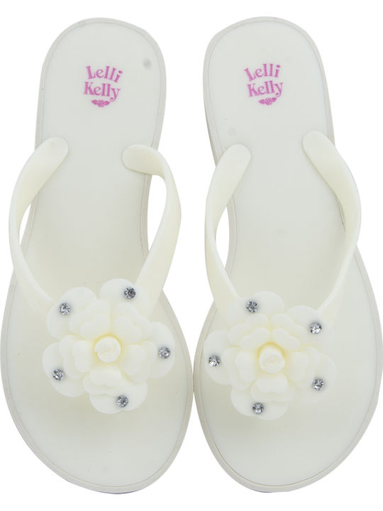 Kids' Flip Flops White Positano