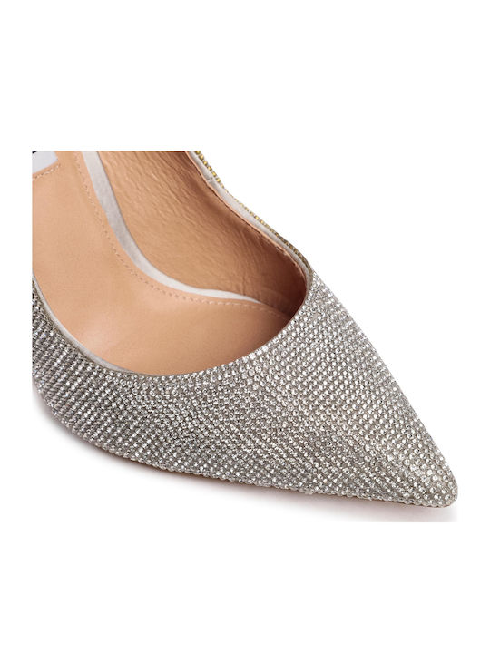 Vala R Leder Pumps Silber