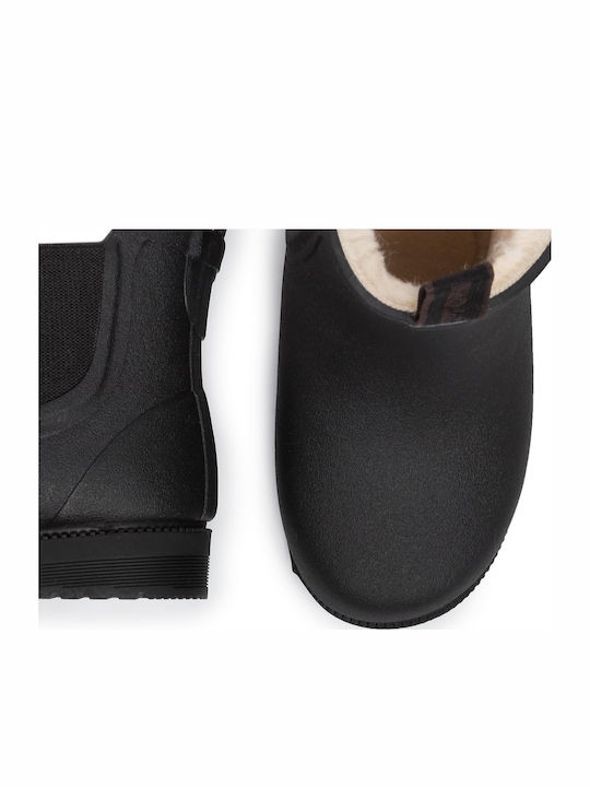 Kids Wellies Chelsea Winter with Internal Lining Black