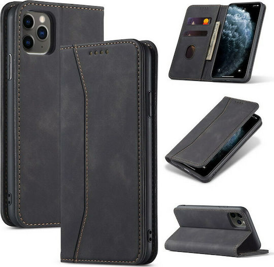 Bodycell PU Leather Wallet Piele artificială Negru (Redmi 8)