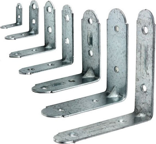 FFG Galvanized Corner Shelf Silver 50x50mm 37293