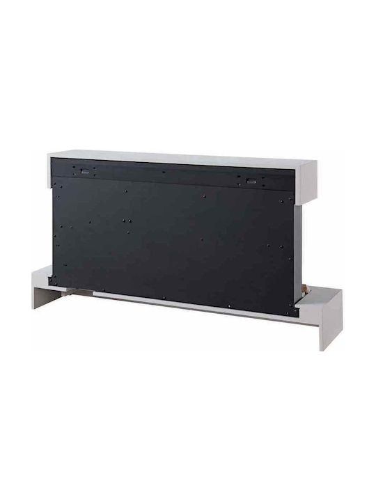 Richen Iris Montat pe perete Șemineu electric 2000W 110x57.3cm Alb
