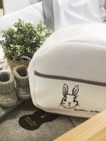 Raison D' Etre Бебешка кошница за козметика Rabbit De Niro Бял 1бр Raison D' Etre Бебешка кошница за козметика Rabbit De Niro Бял 1бр