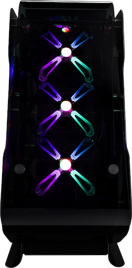 Zalman Z-Machine 500 Gaming Midi Tower Κουτί Υπολογιστή με Πλαϊνό Παράθυρο και RGB Φωτισμό Μαύρο