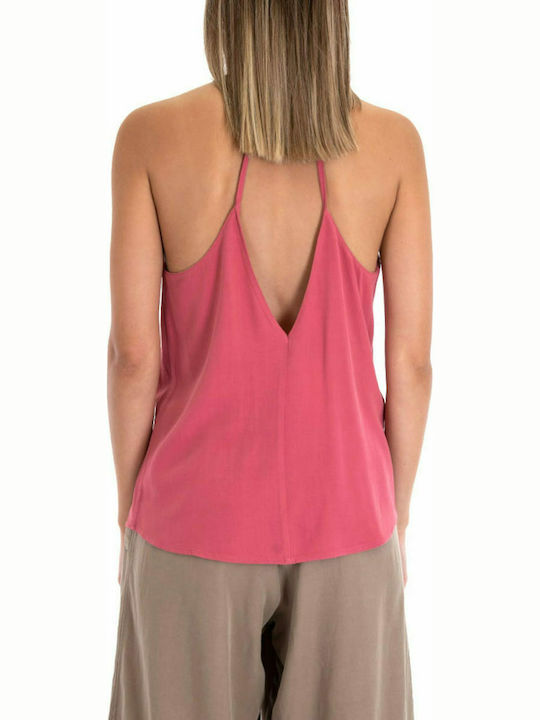 Toi&Moi Damen Sommer Bluse Ärmellos Rosa