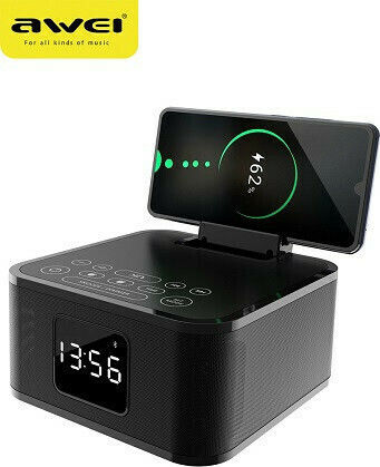 Awei Y332 Bluetooth Speaker 10W with Radio and Battery Life up to 12 hours Black