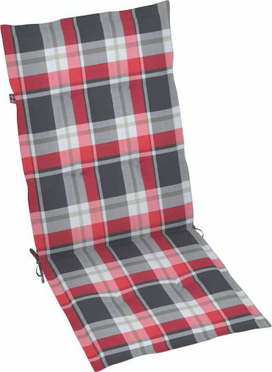 Scaun de exterior Lemn Acacia / Red cu pernă 3buc 57x69x111cm