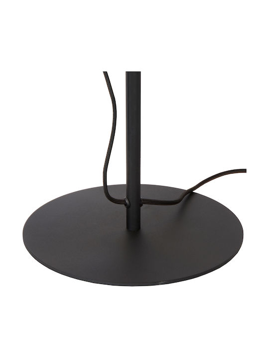 Lucide Lightning Giada Metal Vintage Table Lamp for Socket E27 with Gold Shade and Black Base