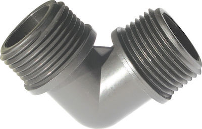 Palaplast 3310/0303 L Type Watering Pipe Connector with Male Thread 25.4mm