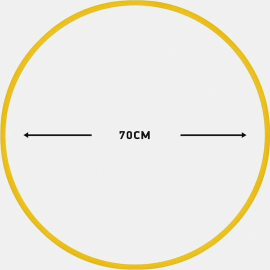 AMILA Στεφάνι Ρυθμικής με Διάμετρο 70cm Κίτρινο
