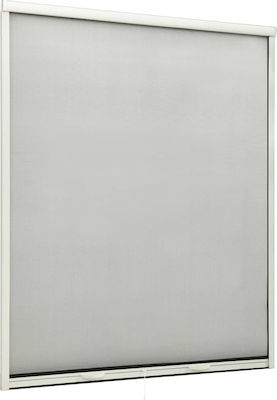 vidaXL Σίτα Παραθύρου Κάθετης Κίνησης Λευκή από Fiberglass 170x160cm 148725
