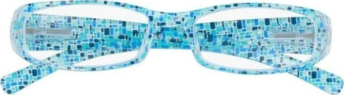 Silac 7300 Women's Reading Glasses +3.25 Mosaic Blue