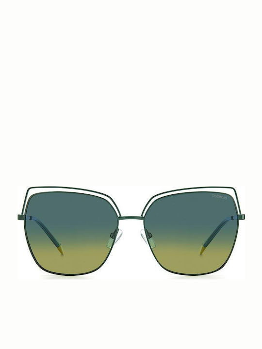 Polaroid Sonnenbrillen mit Grün Rahmen und Grün Verlaufsfarbe Polarisiert Linse PLD4093/S 1ED/Z7