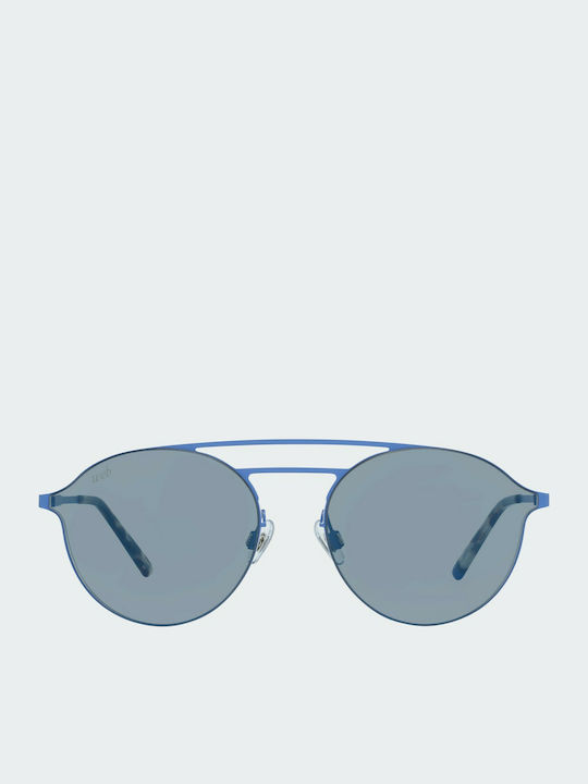 Web Sunglasses with Blue Metal Frame WE0249 91C