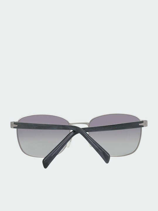 Rodenstock Men's Sunglasses with Silver Metal Frame and Gray Gradient Lenses R1416 D