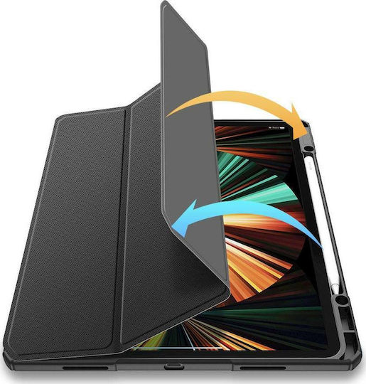 Dux Ducis Toby Flip Cover Durabilă Neagră (iPad Pro 2021 12.9")
