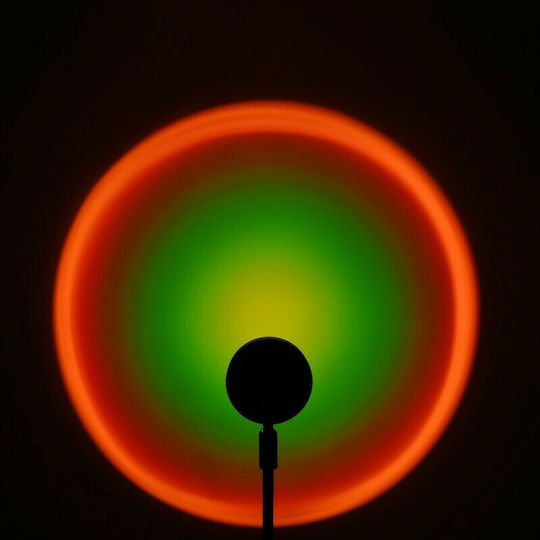 GloboStar Projector Διακοσμητικό Φωτιστικό Rainbow Green 180° LED Sunset 23x59εκ.