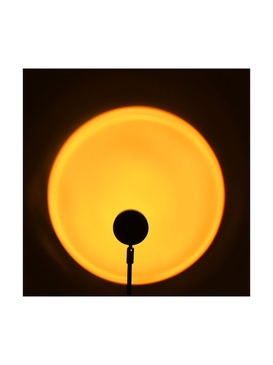 GloboStar Sun 180° Декоративна Лампа Залез Черен