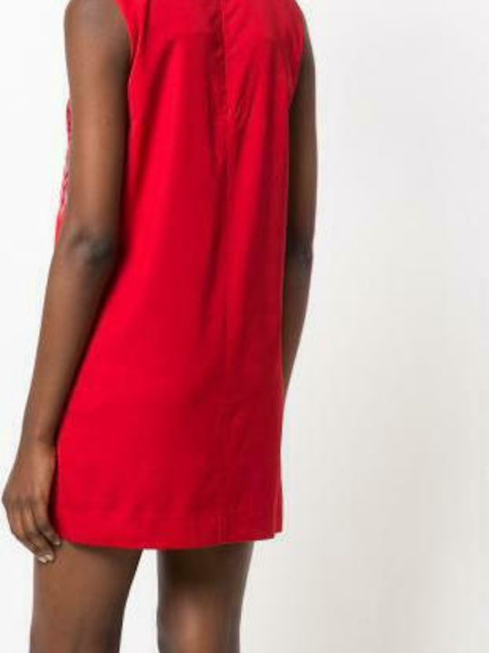 Moschino WVE7202S2885 Sommer Mini Kleid Rot