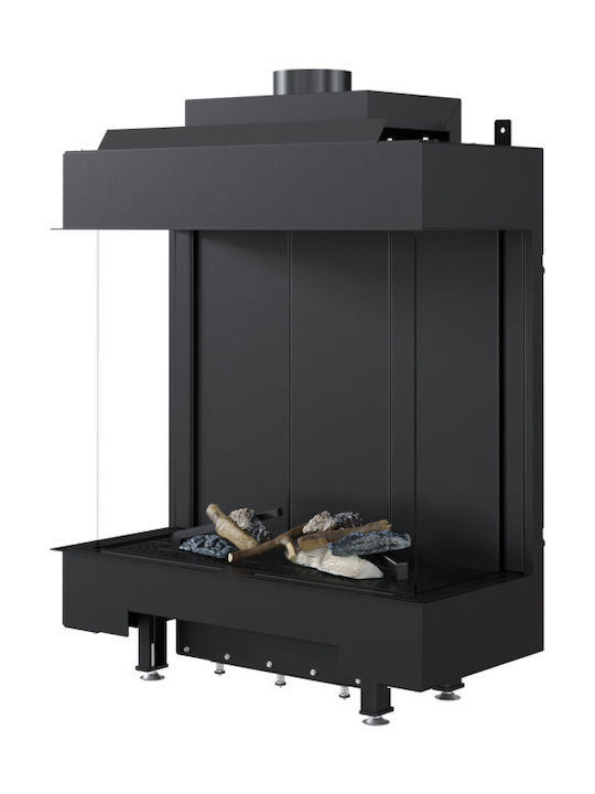 Kratki Leo LP 76 62 G20 Kaminofen Gas Warmluft 8.6kW Dreiseitige mit fester Tür