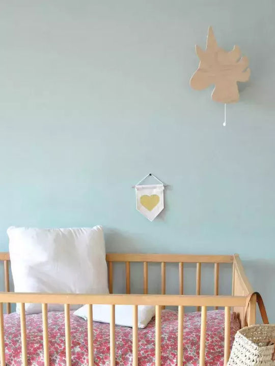April Eleven Wooden Kids Wall Light Unicorn