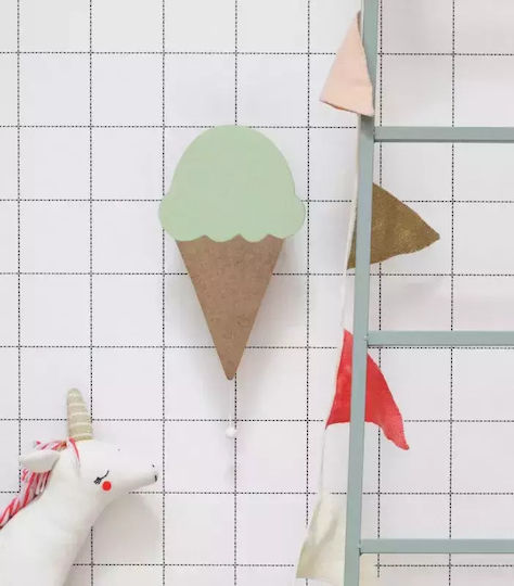 April Eleven Детска стенна лампа Дърво Ice Cream Зелен