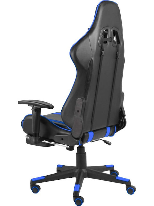 vidaXL 20485 Gaming Chair with Adjustable Arms and Footrest Black / Blue