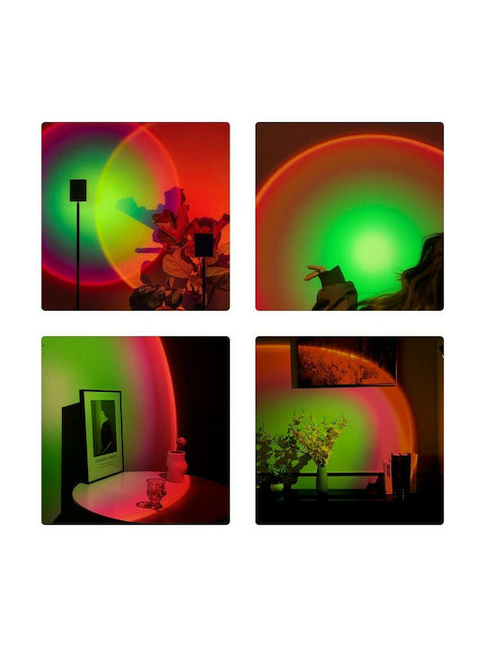 GloboStar LED Floor Lamp H94xW87.5cm. with Adjustable White Light Black