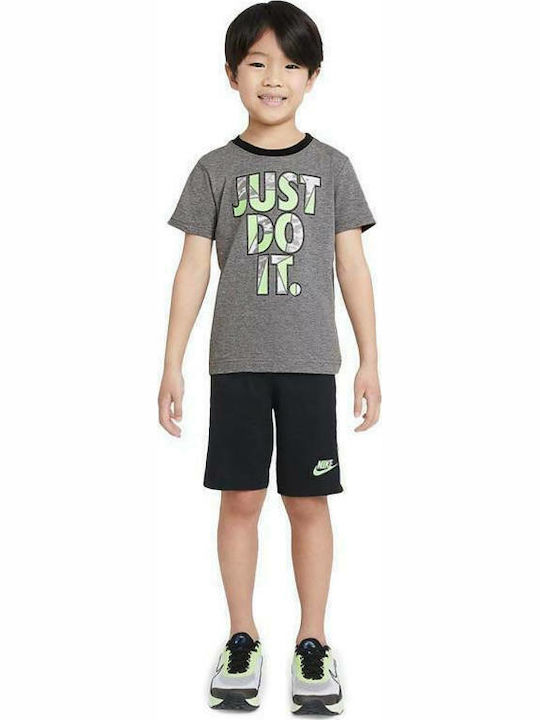 Nike Παιδικό Σετ με Σορτς Καλοκαιρινό για Αγόρι 2τμχ Γκρι