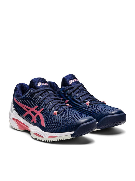 ASICS Solution Speed FF 2 Women's Tennis Shoes for Clay Courts Peacoat / Smokey Rose