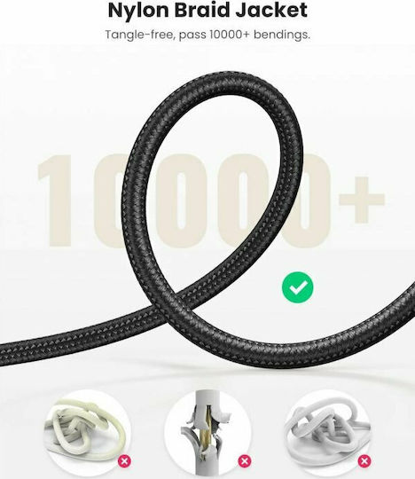 Ugreen 3.5mm Male to 3.5mm Male Audio Cable Black 1m with Gold Plated Terminals 10685