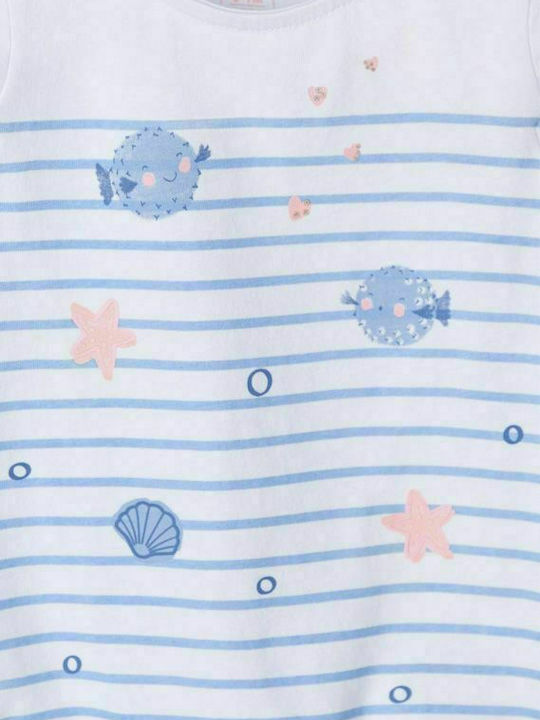 Losan Set Baby Strampler Ärmellos Hellblau