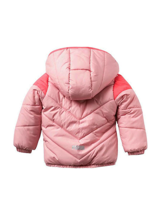 Puma Kids Sports Jacket short Hooded Pink