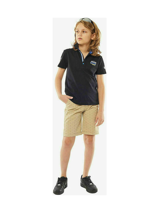 Hashtag Kids Shorts/Bermuda Fabric Βερμούδα με Ζώνη Beige