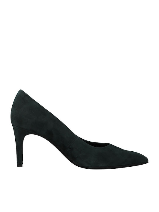 S.Oliver Leather Pointed Toe Green Heels