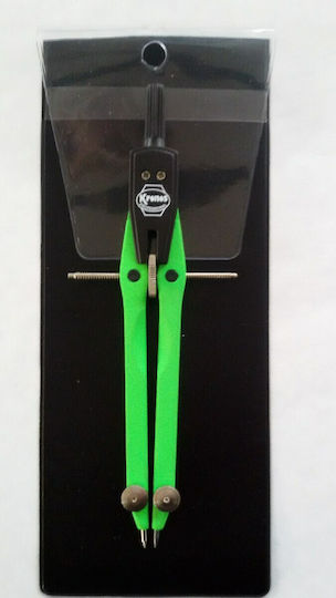 Kronos 612 Metallic Compass with Point and Circle Cutter in Sleeve Pink (Μiscellaneous colours)