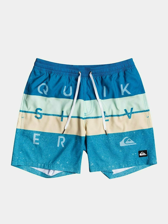 Quiksilver Word Block Volley Kids Swimwear Swim Shorts Blue