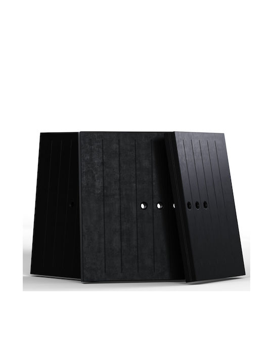 Kratki MBO L BS G Wood Fireplace Insert Fan Heater with Left Corner Window 15kW Black