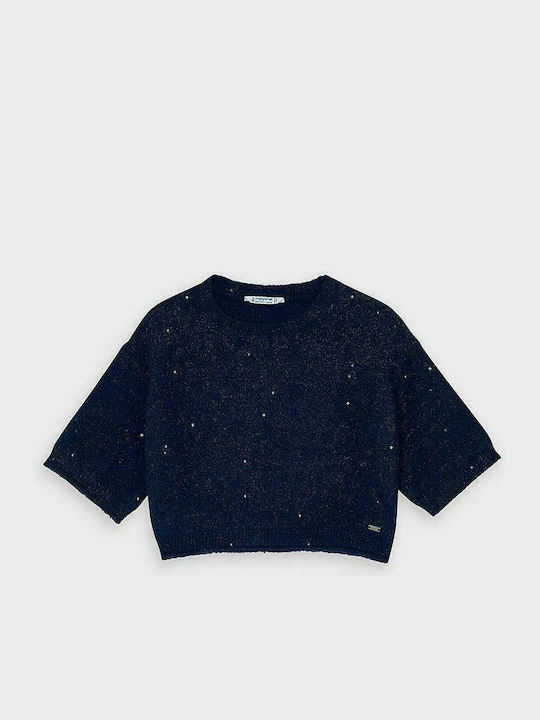 Mayoral Kids Sweater Long Sleeve Navy Blue