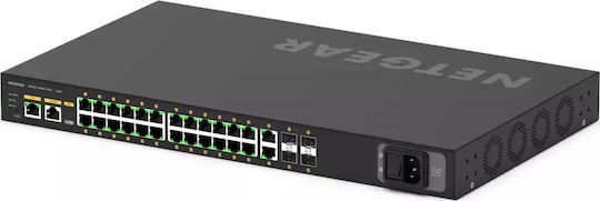 NetGear GSM4230P Managed L2 PoE Switch με 26 Θύρες Gigabit (1Gbps) Ethernet και 4 SFP Θύρες