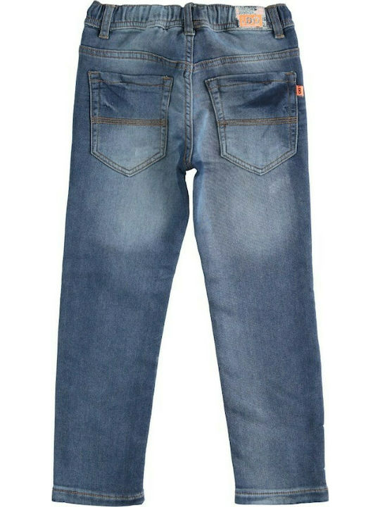 iDO Kids Denim Trousers Blue Τζιν Με Λάστιχο