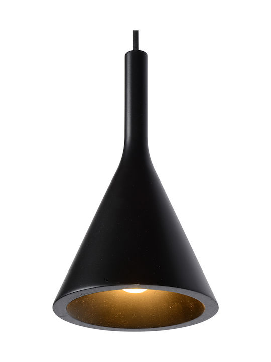 Lucide Lightning Gipsy Pendant Light Black Rail for 4 Bulbs E27 120cm