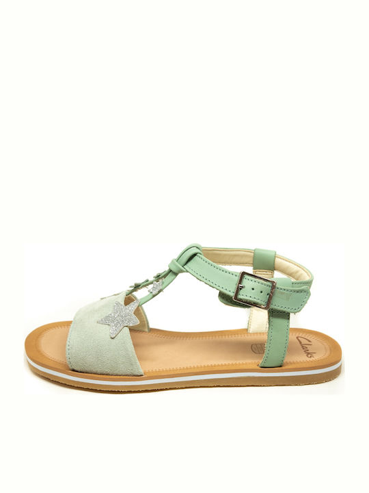 Clarks Παιδικά Πέδιλα Finch Summer Y Πράσινα