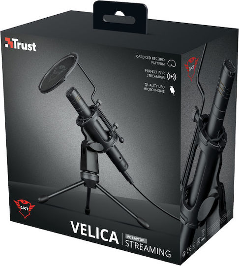 Trust GXT 241 Velica Electret Μικρόφωνο USB Επιτραπέζιο