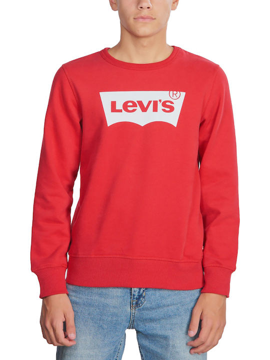 Levi's Hanorac pentru copii Roșu Batwing Crewneck