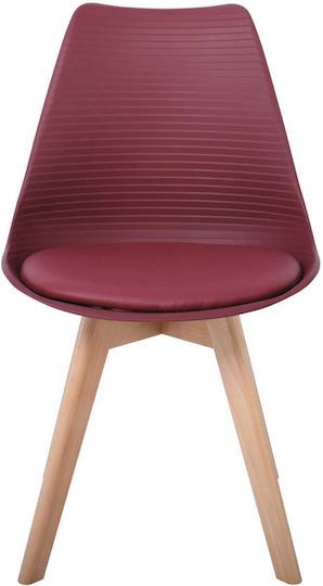 Martin Stripe Столички За кухня от полипропилен Бордо 4бр 49x56x82бр