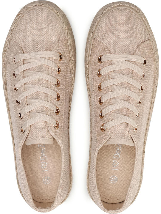 Damen Espadrilles in Beige Farbe