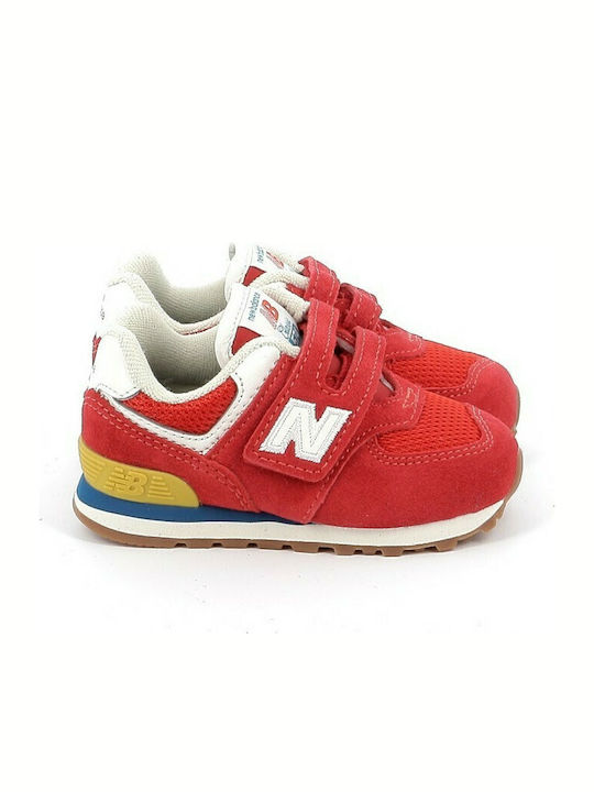 574 Kinder Sneakers mit Klettverschluss Rot