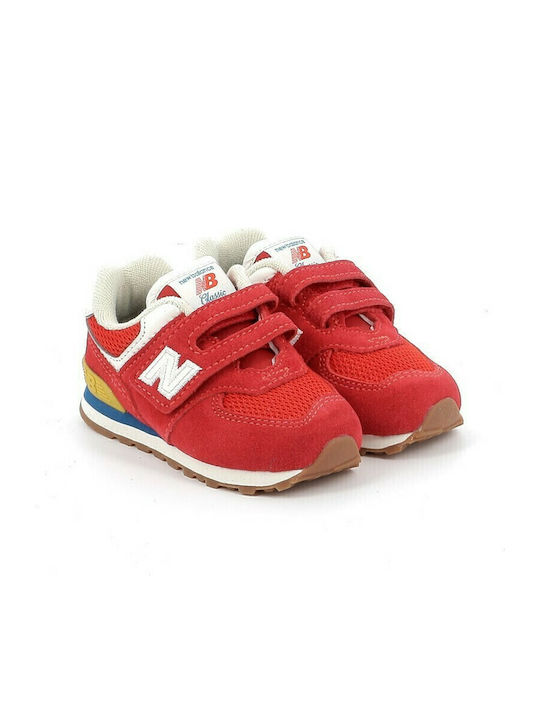 574 Kinder Sneakers mit Klettverschluss Rot