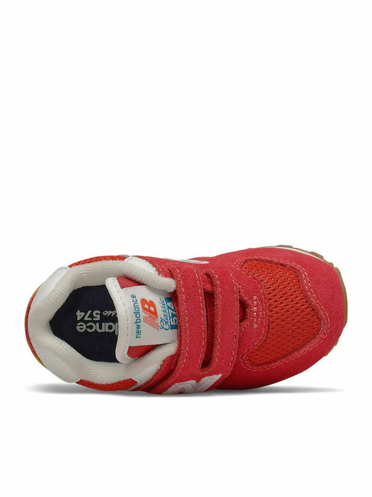 574 Kinder Sneakers mit Klettverschluss Rot